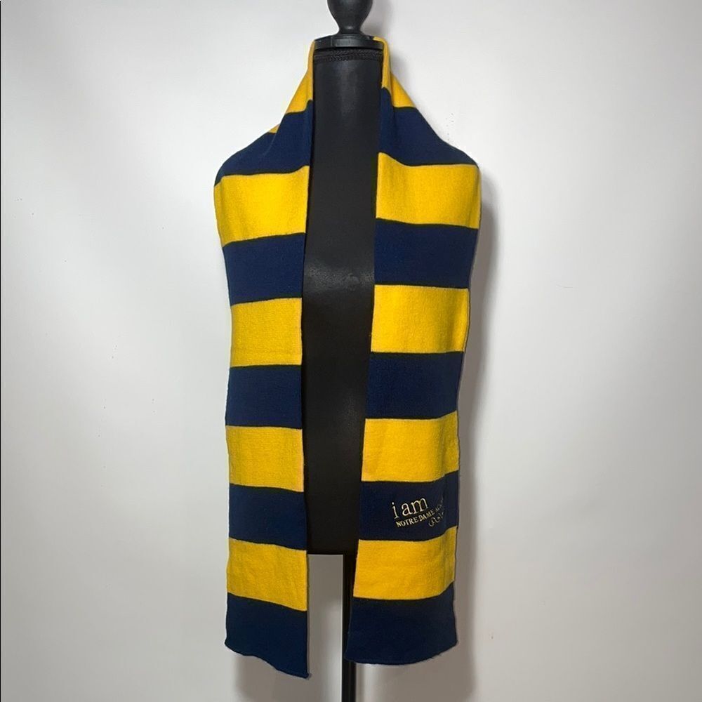 Note dame academy Yellow and Blue Striped Scarf